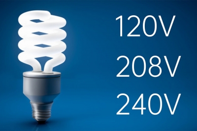交流120、208、240V